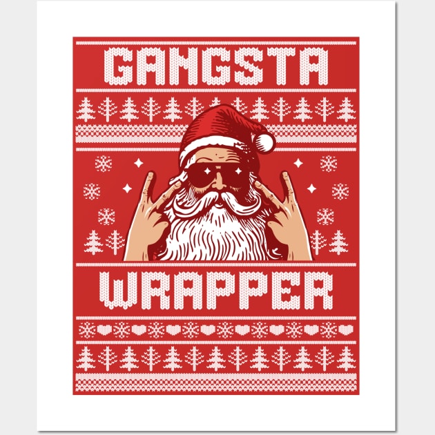 Ugly christmas sweater gangsta wrapper hotsell